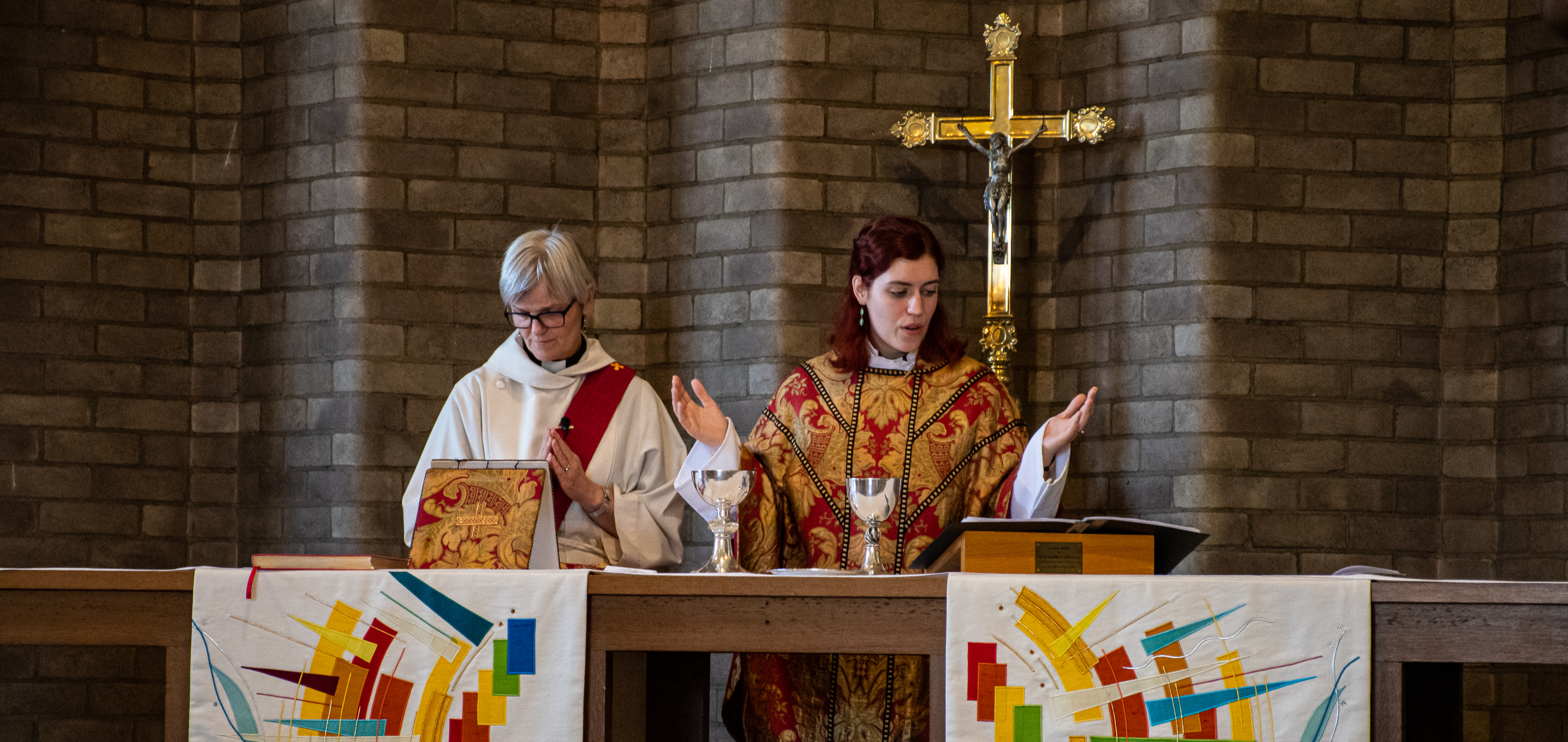 Catherine Connolly leading worship